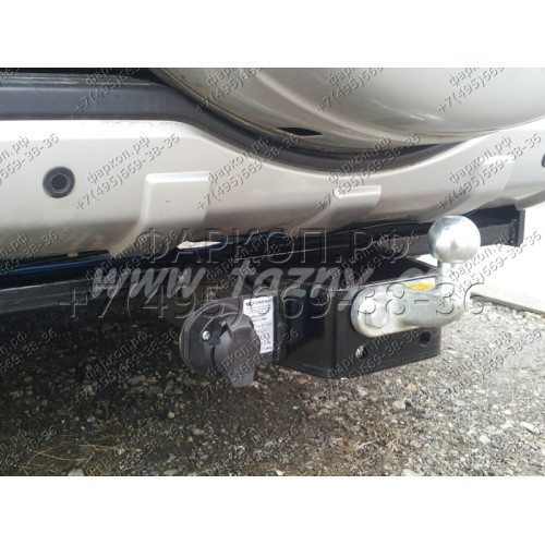 M-348 STEINHOF Фаркоп на Mitsubishi Pajero IV 5 дверей 2007-2020 без снятия и подрезки бампера. Тип шара: F. Нагрузки: 3300/135 кг, масса фаркопа 33,6 кг (без электрики в комплекте)