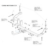 1174-A ORIS Фаркоп на Opel Combo 2004-2012 без выреза в бампере. Тип шара: A. Нагрузки: 1200/50 кг, масса фаркопа 17 кг (без электрики в комплекте)