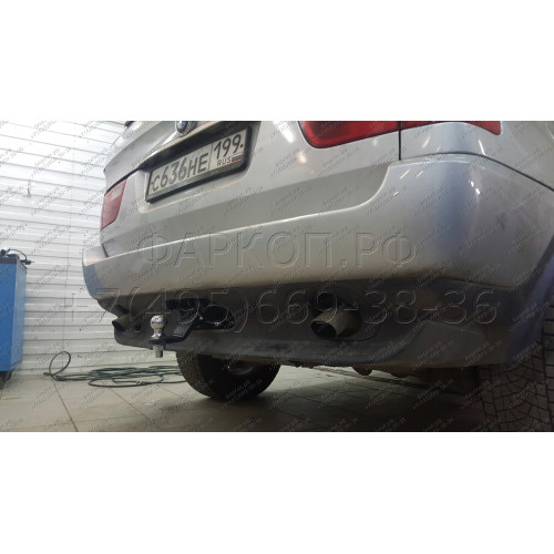 B203-AE Лидер-плюс ТСУ для BMW X5 E53 2000-2007 без выреза бампера. Тип шара: AE. Нагрузки: 1500/75 кг, масса фаркопа 17,64 кг (без электрики в комплекте)