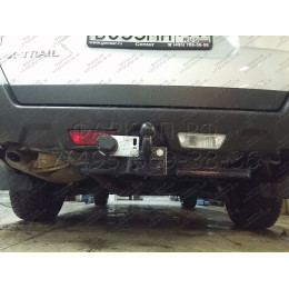 N103-FC Лидер-плюс ТСУ для Nissan X-Trail T31 2007-2014 без выреза бампера. Нагрузки: 1200/50 кг, масса фаркопа 23,22 кг (без электрики в комплекте)