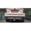 91008-A MOTODOR Фаркоп с оцинкованным шаром на Kia Sorento 2020-, Hyundai Santa Fe IV рестайлинг 2021-2023. Необходима подрезка бампера. Тип шара: A. Нагрузки: 2000/100 кг, масса фаркопа 16,5 кг (без электрики в комплекте)