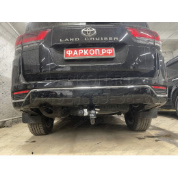 3004-A ORIS Фаркоп на Toyota Land Cruiser 300 2021-, Lexus LX 2022- без подрезки бампера. Тип шара: A. Нагрузки: 2250/100 кг, масса фаркопа 10,6 кг (без электрики в комплекте)