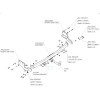 3085-A ORIS Фаркоп на Toyota Venza 2008-2016 без выреза в бампере. Тип шара: A. Нагрузки: 1500/75 кг, масса фаркопа 20,9 кг (без электрики в комплекте)