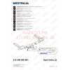 314406600001 WESTFALIA Фаркоп на Opel Astra J универсал 2010-2016. Вертикальное быстросъемное крепление шара (снятие защищено ключом). Требуется вырез в бампере. Нагрузки 1800/75 кг, масса фаркопа 25 кг