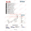 346075600001 WESTFALIA Фаркоп на Hyundai Santa Fe 2012-2018. Тип шара: A. Невидимый вырез в бампере. Нагрузки 2500/100 кг, масса фаркопа 23 кг