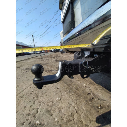 MI 30 AVTOS Фаркоп на Mitsubishi Pajero III, IV 2000-2007, 2007-2020 без выреза в бампере. Тип шара: E. Нагрузки: 1800/100 кг, масса фаркопа 20,5 кг (без электрики в комплекте)