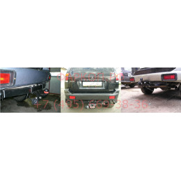 4126-F ORIS Фаркоп на Mitsubishi Pajero Sport 1998-2008, Montero Sport 1998-2008 без выреза в бампере. Тип шара: F. Нагрузки: 2000/100 кг, масса фаркопа 18,9 кг (без электрики в комп