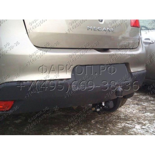 1425-A ORIS Фаркоп на Renault Megane III хетчбек 2008/12-2016, Renault Scenic 2 2003-2009, Renault Grand Scenic 2 2003-2009, Renault Scenic 3 2009/06-2016, Renault Grand Scenic 3 2009/06-2016 без выреза в бампере. Тип шара: A. Нагрузки: 1200/50 кг, масса 