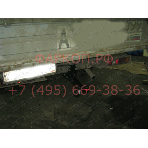 5608-A ORIS Фаркоп на Газель 3302 борт, 33023 (фермер с двойной кабиной), не подходит для удлиненной базы 1997-, Газель NEXT бортовая (стандартная база) 2013-2016 без подрезки бампера. Тип шара: A. Нагрузки: 1400/75 кг, масса фаркопа 16 кг (без электрики 