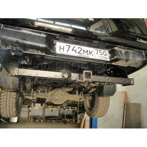FA 0648-E Бизон Фаркоп на Mitsubishi L200 2006-2015 без подрезки бампера. Тип шара: E (легкосъемный шар под квадрат). Нагрузки: 3500/120 кг. Не комплектуется электрикой