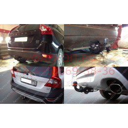 7011-A ORIS Фаркоп на Volvo XC60 2008-2017, Volvo XC70 2007-2016. Необходима подрезка бампера. Тип шара: A. Нагрузки: 1500/75 кг, масса фаркопа 16,05 кг (без электрики в комп