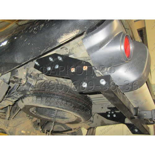 FA 0648-E Бизон Фаркоп на Mitsubishi L200 2006-2015 без подрезки бампера. Тип шара: E (легкосъемный шар под квадрат). Нагрузки: 3500/120 кг. Не комплектуется электрикой