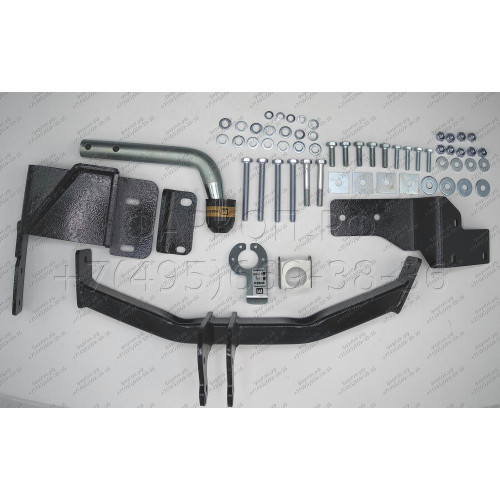 91006-A MOTODOR Фаркоп с оцинкованным шаром на Kia Sorento Prime 2015-2018, 2018-2020, Hyundai Santa Fe 2018-2021. Необходима подрезка бампера. Тип шара: A. Нагрузки: 2000/100 кг, масса фаркопа 17,8 кг (без электрики в комплекте)