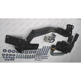 91006-A MOTODOR Фаркоп с оцинкованным шаром на Kia Sorento Prime 2015-2018, 2018-2020, Hyundai Santa Fe 2018-2021. Необходима подрезка бампера. Тип шара: A. Нагрузки: 2000/100 кг, мас