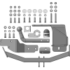 91008-A MOTODOR Фаркоп с оцинкованным шаром на Kia Sorento 2020-, Hyundai Santa Fe IV рестайлинг 2021-2023. Необходима подрезка бампера. Тип шара: A. Нагрузки: 2000/100 кг, масса фаркопа 16,5 кг (без электрики в комплекте)