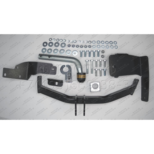91008-A MOTODOR Фаркоп с оцинкованным шаром на Kia Sorento 2020-, Hyundai Santa Fe IV рестайлинг 2021-2023. Необходима подрезка бампера. Тип шара: A. Нагрузки: 2000/100 кг, масса фаркопа 16,5 кг (без электрики в комплекте)