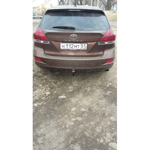 3085-A ORIS Фаркоп на Toyota Venza 2008-2016 без выреза в бампере. Тип шара: A. Нагрузки: 1500/75 кг, масса фаркопа 20,9 кг (без электрики в комплекте)