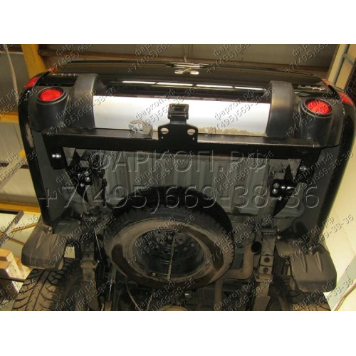 FA 0648-E Бизон Фаркоп на Mitsubishi L200 2006-2015 без подрезки бампера. Тип шара: E (легкосъемный шар под квадрат). Нагрузки: 3500/120 кг. Не комплектуется электрикой