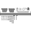 98002-A MOTODOR Фаркоп с оцинкованным шаром на Infiniti QX50 2018-2025, Infiniti QX55 2021-2025 без выреза в бампере. Тип шара: A. Нагрузки 1500/75 кг, масса фаркопа 15,4 кг (без электрики в комплекте)
