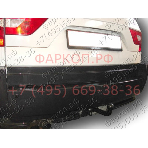 B202-A Лидер-плюс ТСУ для BMW X3 2004-2010. Требуется подрезка бампера. Нагрузки: 1500/75 кг, масса фаркопа 9,98 кг (без электрики в комплекте)
