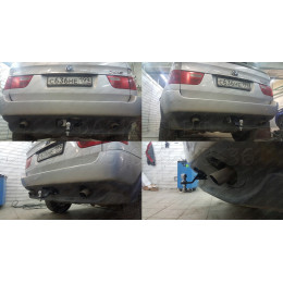 B203-AE Лидер-плюс ТСУ для BMW X5 E53 2000-2007 без выреза бампера. Тип шара: AE. Нагрузки: 1500/75 кг, масса фаркопа 17,64 кг (без электрики в комплекте)