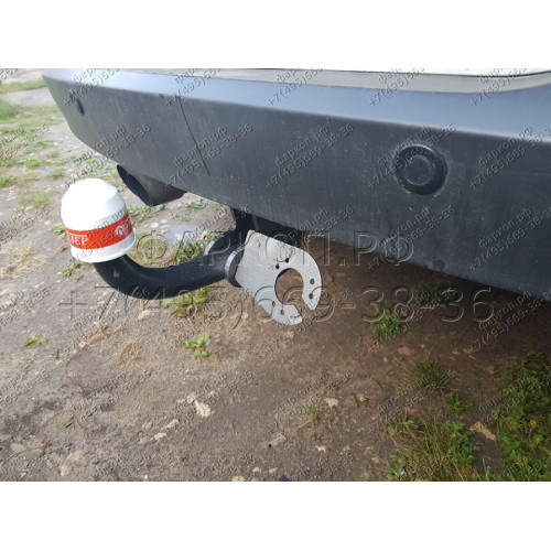 9151 Трейлер Фаркоп для Volkswagen Tiguan 2007-2016, Tiguan 2 2016-2024, Skoda Kodiaq 2017-2023, Skoda Karoq 2020-. Требуется подрезка бампера. Тип шара: A. Нагрузки: 1100/50 кг, масса фаркопа 14,7 кг (без электрики в комплекте)