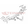 C-046 STEINHOF Фаркоп на Citroen C-Elysee 2013-2016, Peugeot 301 2013-2016 без подрезки бампера. Тип шара: AH (горизонтальное быстросъемное крепление шара на ключе). Нагрузки: 1400/75 кг, масса фаркопа 19,3 кг (без электрики в комплекте)