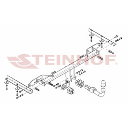 C-289 STEINHOF Фаркоп на Chevrolet Orlando 2011-2019. Требуется подрезка бампера. Тип шара: AH (горизонтальное быстросъемное крепление шара на ключе). Нагрузки: 
