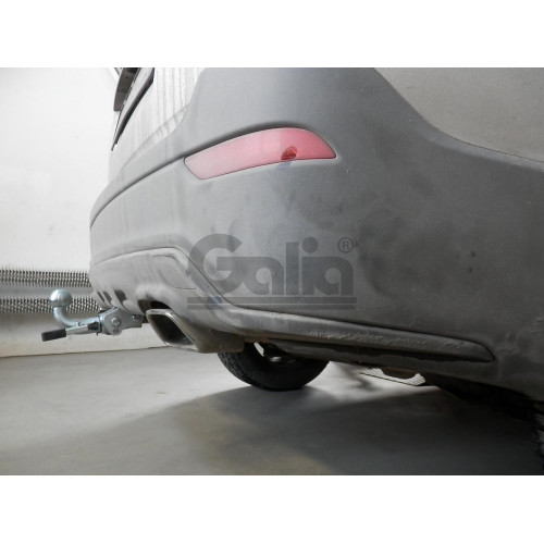 C060A GALIA Полностью оцинкованный фаркоп на Chevrolet Captiva 2006-2013, 2013-2018, Opel Antara 2006-2013, 2013-2017. Только для авто с запаской снизу. Тип шара: A. Нагрузки: 2100/80 кг, масса фаркопа 14,42 кг
