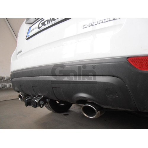 C060A GALIA Полностью оцинкованный фаркоп на Chevrolet Captiva 2006-2013, 2013-2018, Opel Antara 2006-2013, 2013-2017. Только для авто с запаской снизу. Тип шара: A. Нагрузки: 2100/80 кг, масса фаркопа 14,42 кг