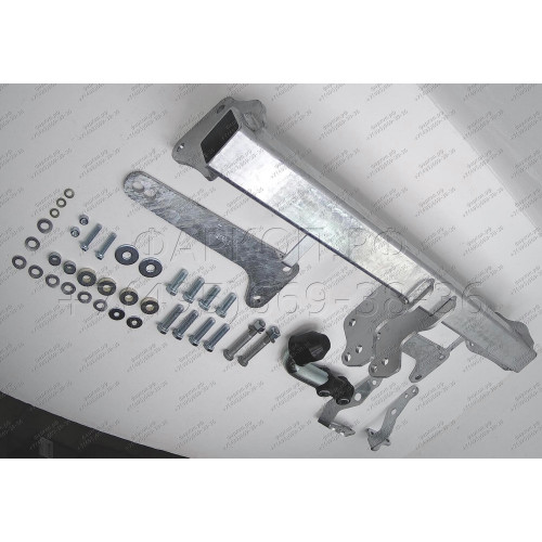 C060A GALIA Полностью оцинкованный фаркоп на Chevrolet Captiva 2006-2013, 2013-2018, Opel Antara 2006-2013, 2013-2017. Только для авто с запаской снизу. Тип шара: A. Нагрузки: 2100/80 кг, масса фаркопа 14,42 кг