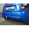 C070A GALIA Полностью оцинкованный фаркоп на Chevrolet Aveo хетчбек 2011-2015. Подрозетник убирается за бампер. Тип шара: A. Невидимый вырез бампера. Нагрузки: 1200/50 кг, масса фаркопа 13,82 кг