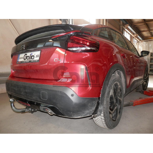 C074A GALIA Полностью оцинкованный фаркоп на Citroen C4 хетчбек 2020-. Тип шара: A. Невидимый вырез бампера. Нагрузки: 1400/75 кг, масса фаркопа 15,52 кг
