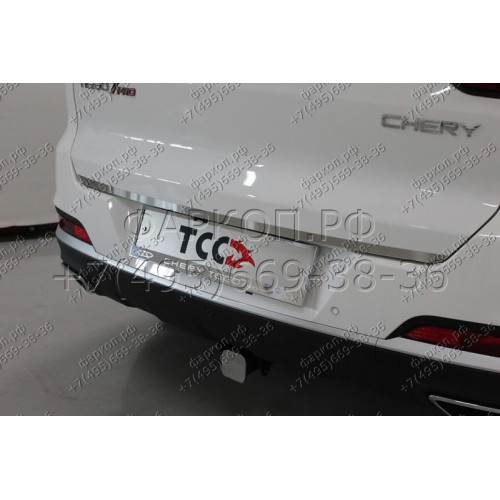 TCU00162 ТСС Фаркоп на Chery Tiggo 7 Pro 2020-2024, Xcite X-Cross 7 2024- без подрезки бампера. Тип шара: E (шаровый узел под американский квадрат). Нагрузки: 1250/75 кг
