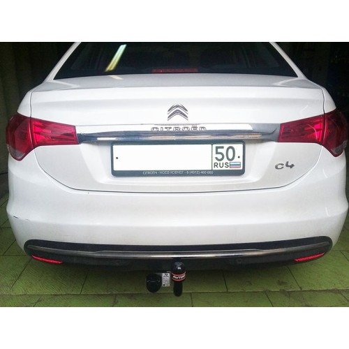 CN 01 AVTOS Фаркоп на Citroen C4 седан 2013-2022 без подрезки бампера. Тип шара: A. Нагрузки: 1250/75 кг, масса фаркопа 13 кг (без электрики в комплекте)