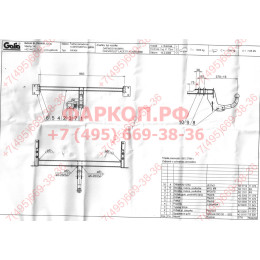 D036C GALIA Полностью оцинкованный фаркоп на Chevrolet Lacetti универсал 2004-2012, Daewoo Nubira универсал 2003-2009. Тип шара: C (горизонтальный съемный). Без выреза б
