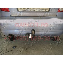 DW 04 AVTOS Фаркоп на Ravon Matiz 2015-2020, Daewoo Matiz 2000-2015. Необходима подрезка бампера. Тип шара: A. Нагрузки: 750/50 кг, масса фаркопа 12 кг (без электрики в комп