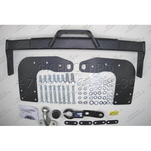 F.3911.001 BERG Фаркоп на Mercedes Sprinter 2006-2019, 2019-, Volkswagen Crafter 2006-2016 (без подножки, кроме L2 2-колеса) без снятия и подрезки бампера. Тип шара: F. Нагрузки: 3000/100 кг, масса фаркопа 27,4 кг (без электрики в комплекте)