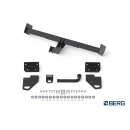 F.4011.001 BERG Фаркоп на Mitsubishi Pajero IV 2007-2020, Mitsubishi Pajero III 2000-2007 без снятия и подрезки бампера. Тип шара: A. Нагрузки: 2000/75 кг, масса фаркопа 24 кг (без эле