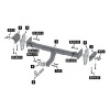 F.4011.001 BERG Фаркоп на Mitsubishi Pajero IV 2007-2020, Mitsubishi Pajero III 2000-2007 без снятия и подрезки бампера. Тип шара: A. Нагрузки: 2000/75 кг, масса фаркопа 24 кг (без электрики в комплекте)