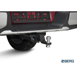 F.4014.001 BERG Фаркоп на Mitsubishi L200 2015-2019, 2019-2023, FIAT Fullback 2016-2019 без подрезки бампера. Тип шара: E. Нагрузки: 3500/120 кг, масса фаркопа 32,2 кг (без электрики в 
