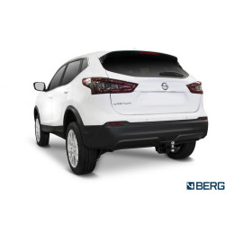F.4111.002 BERG Фаркоп на Nissan Qashqai 2006-2014, 2014-2022. Требуется подрезка бампера. Тип шара: E. Нагрузки: 1500/75 кг, масса фаркопа 18,4 кг (без электрики в комплек