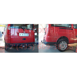 F070A GALIA Полностью оцинкованный фаркоп на FIAT Doblo 2001-2010. Тип шара: A. Невидимый вырез бампера. Нагрузки: 1500/60 кг, масса фаркопа 15,42 кг
