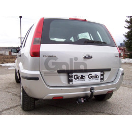 F082C GALIA Полностью оцинкованный фаркоп на Ford Fusion 2002-2012, в т.ч. модели с парктрониками. Тип шара: C (горизонтальный съемный). Без выреза бампера. Н