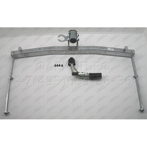 F082C GALIA Полностью оцинкованный фаркоп на Ford Fusion 2002-2012, в т.ч. модели с парктрониками. Тип шара: C (горизонтальный съемный). Без выреза бампера. Нагрузки: 1100/50 кг, масса фаркопа 14,47 кг