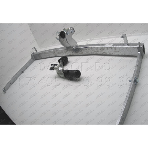 F082C GALIA Полностью оцинкованный фаркоп на Ford Fusion 2002-2012, в т.ч. модели с парктрониками. Тип шара: C (горизонтальный съемный). Без выреза бампера. Нагрузки: 1100/50 кг, масса фаркопа 14,47 кг