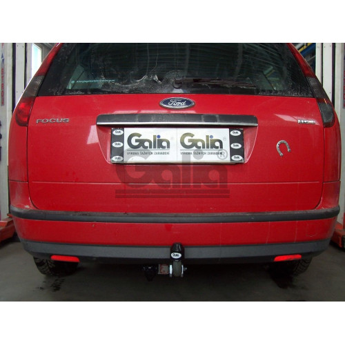F096A GALIA Полностью оцинкованный фаркоп на Ford Focus II универсал 2004-2011. Тип шара: A. Без выреза бампера. Нагрузки: 1500/75 кг, масса фаркопа 15,52 кг