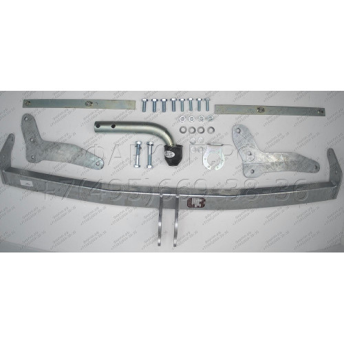 F096A GALIA Полностью оцинкованный фаркоп на Ford Focus II универсал 2004-2011. Тип шара: A. Без выреза бампера. Нагрузки: 1500/75 кг, масса фаркопа 15,52 кг