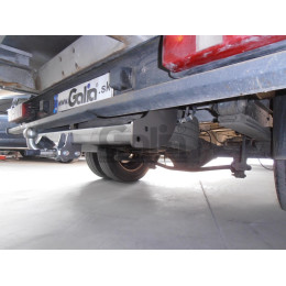 F116A GALIA Полностью оцинкованный фаркоп на Ford Transit шасси 2000-2014. Тип шара: A. Установка без выреза бампера. Нагрузки: 3000/120 кг, масса фаркопа 14,82 кг