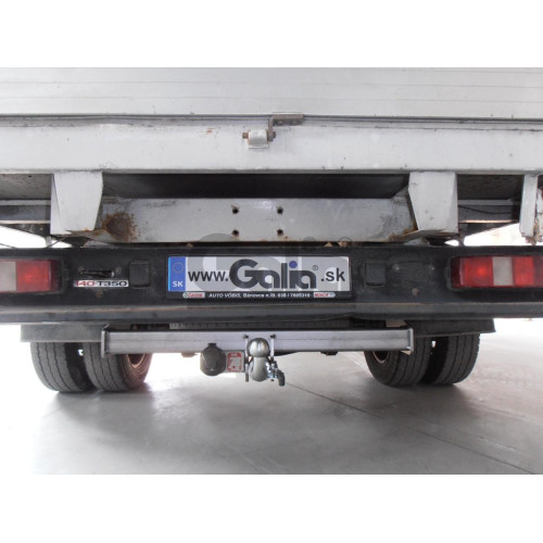 F116A GALIA Полностью оцинкованный фаркоп на Ford Transit шасси 2000-2014. Тип шара: A. Установка без выреза бампера. Нагрузки: 3000/120 кг, масса фаркопа 14,82 кг